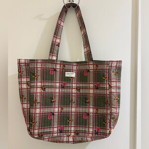 Petit Sézane Plaid Fabric bag
